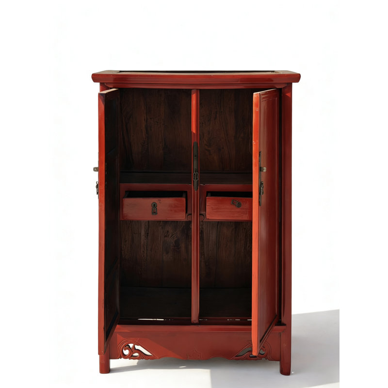 Armoire 19ème siècle rouge Catalpa