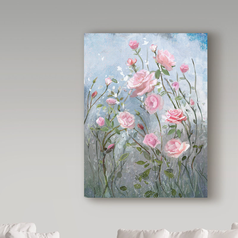 « blissful pré », reproduction de peinture à l’acrylique sur toile tendue, H 19 po x l 14 po x P 2 po