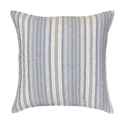 Dardar Cotton Blend Striped Sham - Euro