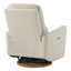 Fauteuil inclinable électrique pivotant moderne avec charge USB et de type C, poche latérale et base pivotante en bois massif-2038125779
