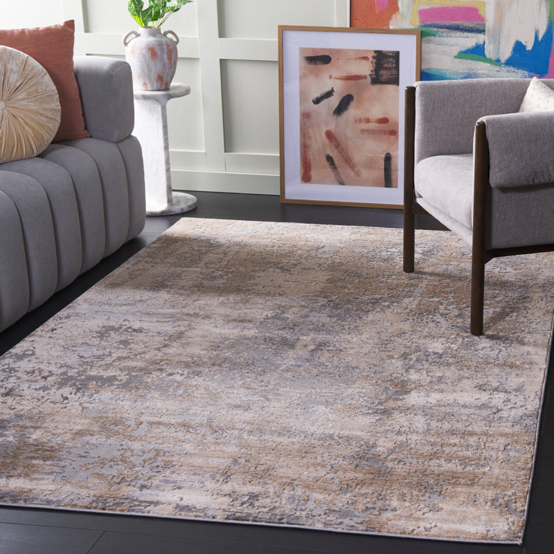 Tapis abstrait Keyra Performance, Rectangle 5 pi 3 po x 7 pi 6 po