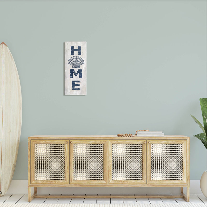 Art mural sur toile Home Home, L 10 po x H 24 po x P 1,5 po, Toile tendue