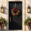 26" Holiday Wreath With Hydrangeas, Pinecones, Ornaments And Bows