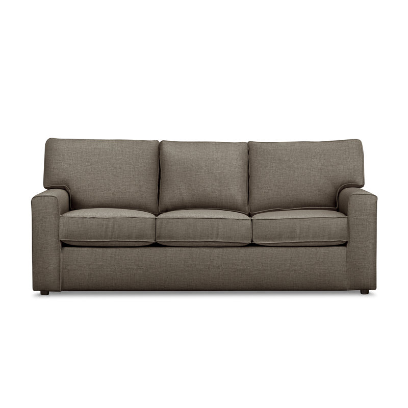 Yosef 82.5" Upholstered Sleeper Sofa, Drusky Charcoal Sustain® Basketweave