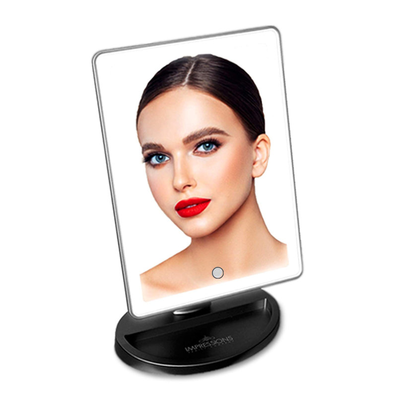 Miroir de maquillage tactile Touch Infinity, Noir