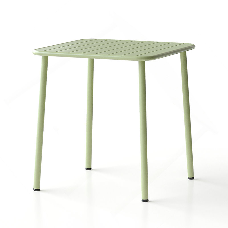 Table de salle à manger d'extérieur Sera, Vert antique