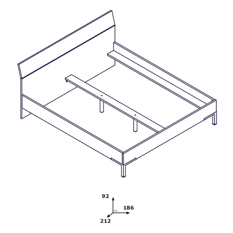 Privilegio Bed, Super King (6')