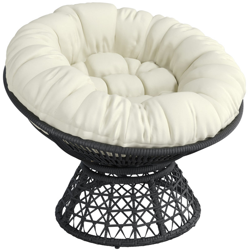 High-Density Polyethylene (HDPE) Outdoor Garden Chair, Beige