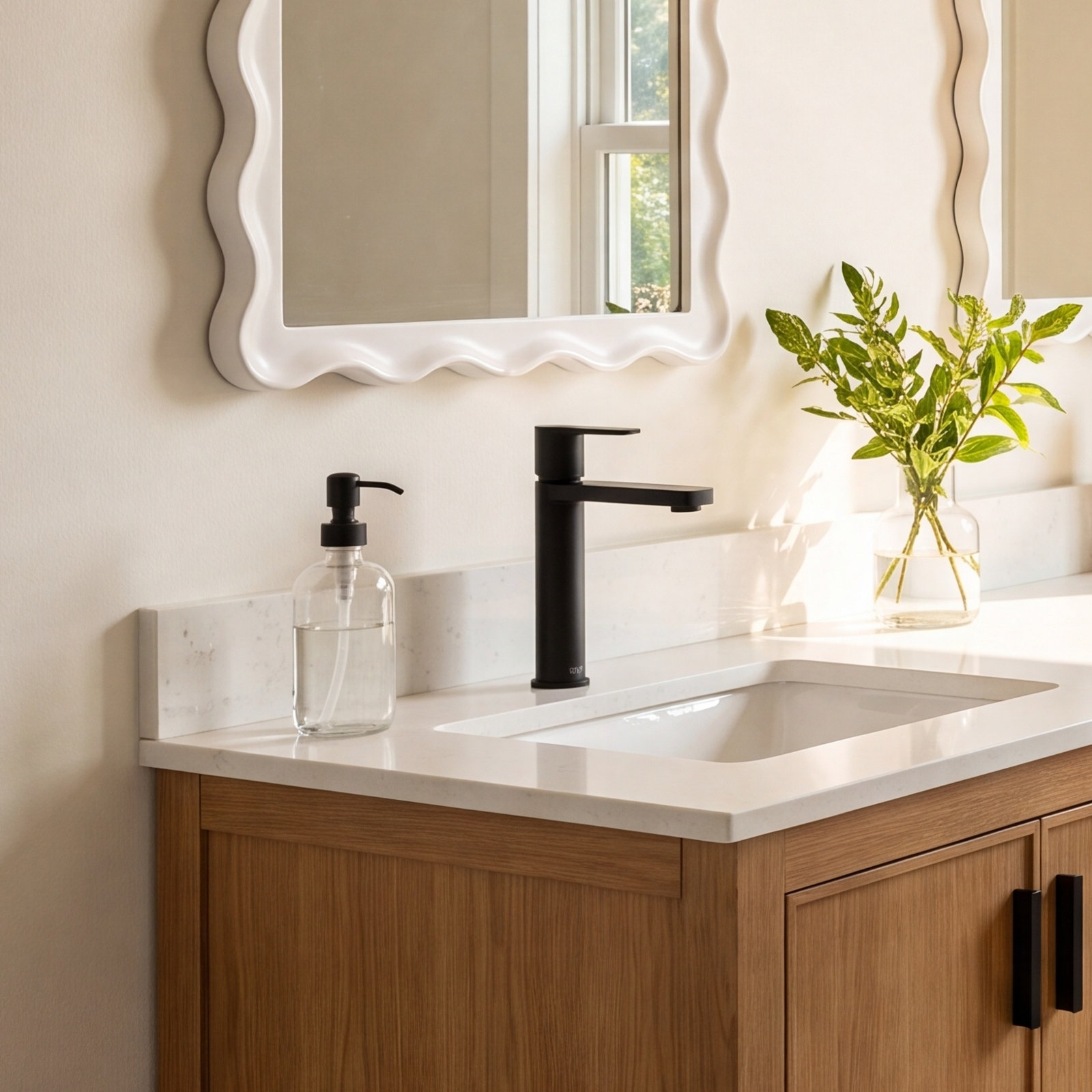 Gotham Vessel Bathroom Faucet, Matte Black