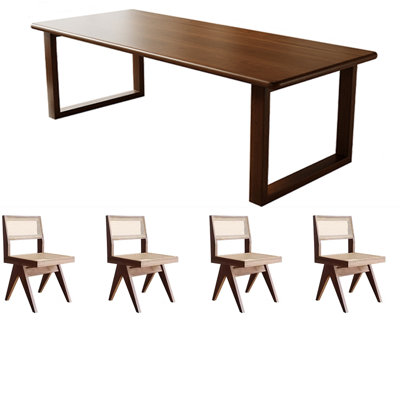 Simple And Modern Dining Table And Chairs 5 - Piece Table and Chair Set