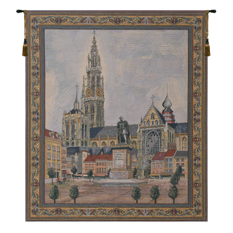 Loom Woven Cotton Blend Wall Hanging, 34" H x 30" W x 0.15" D