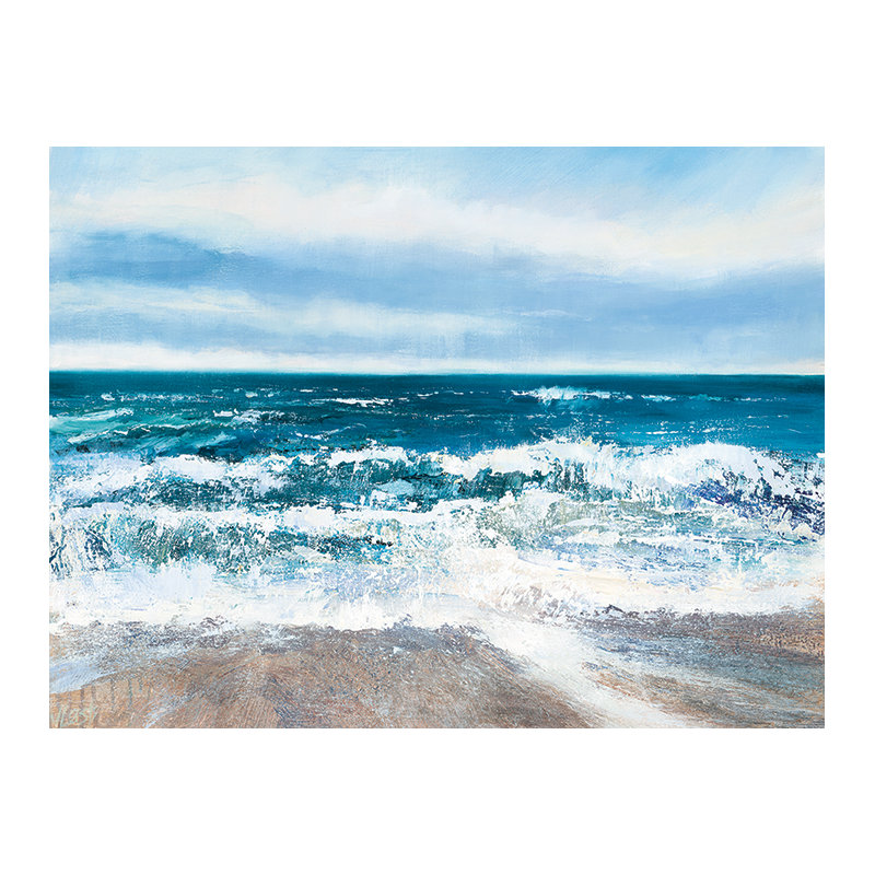 Pull Of The Tide - No Frame Print, 60cm H x 80cm W, Wrapped Canvas, No Mount