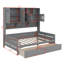 Lit de jour double en bois avec 2 tiroirs-459068048