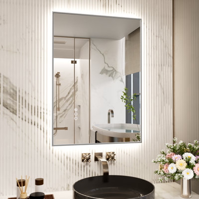 Miroir de salle de bain à DEL avec lumières