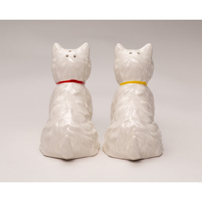 Ensemble de sel et poivre pour chien 2 pièces Westie Terrier de Cosmos