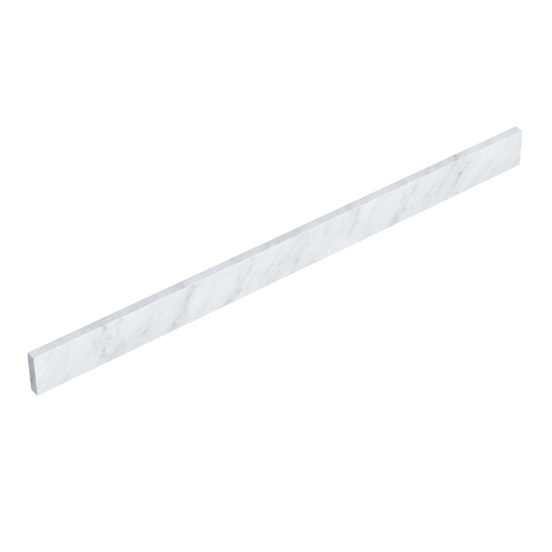 Dosseret de remplacement de 42 pouces en marbre de Carrare blanc