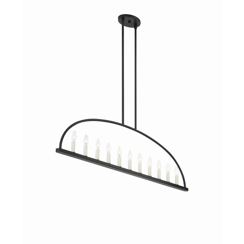 Roumel 11-Light Chandelier, Noir