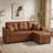 71" Reversible Sleeper Sectional with Pull-Out Bed & Storage-1567191134
