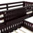 Space-saving Twin Xl Over Queen Bunk Beds, Durable Wood, Modern Espresso Finish