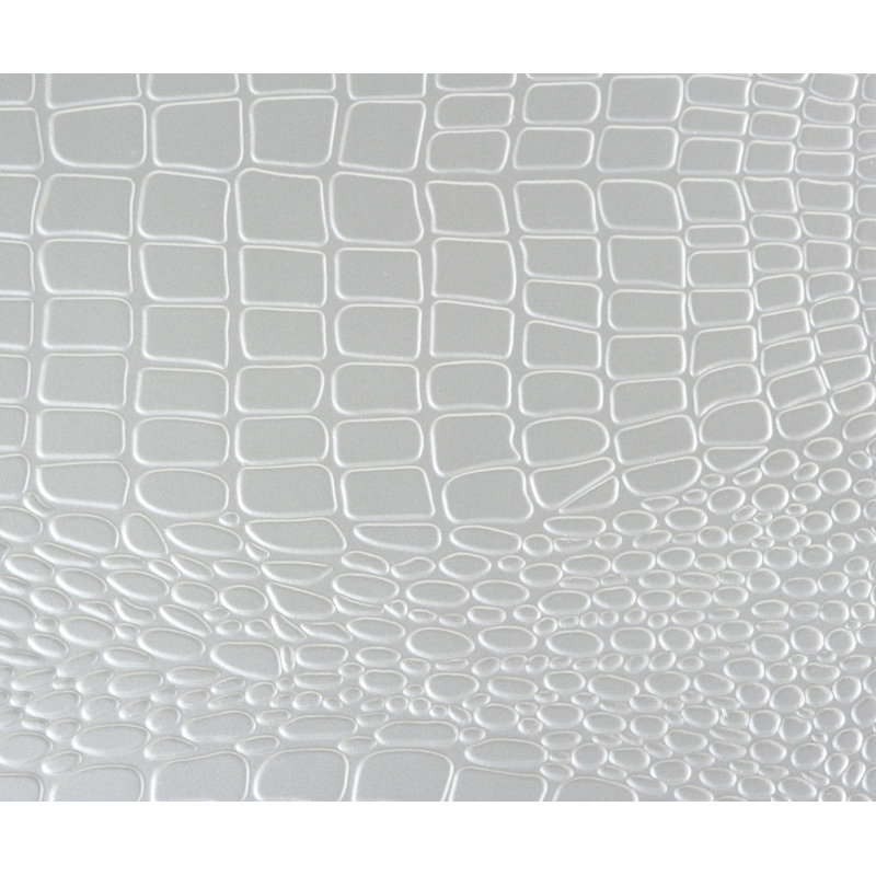Allura Full LED Upholstered Panel Bed, Silver