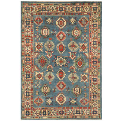 Rawley One-of-a-Kind 5'5" X 8' Wool Area Rug in Blue