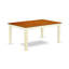 L'ensemble de table de cuisine 5 pièces pour 4 personnes comprend une table de salle à manger rectangulaire avec rallonge papillon et 4 chaises de salle à manger, babeurre et cerise-1111350169-1203336054-1197900368
