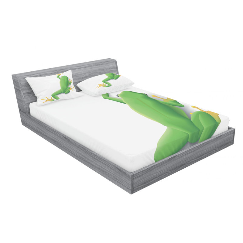 Microfiber Sheet Set, Queen Sheet Set with Fitted Sheet