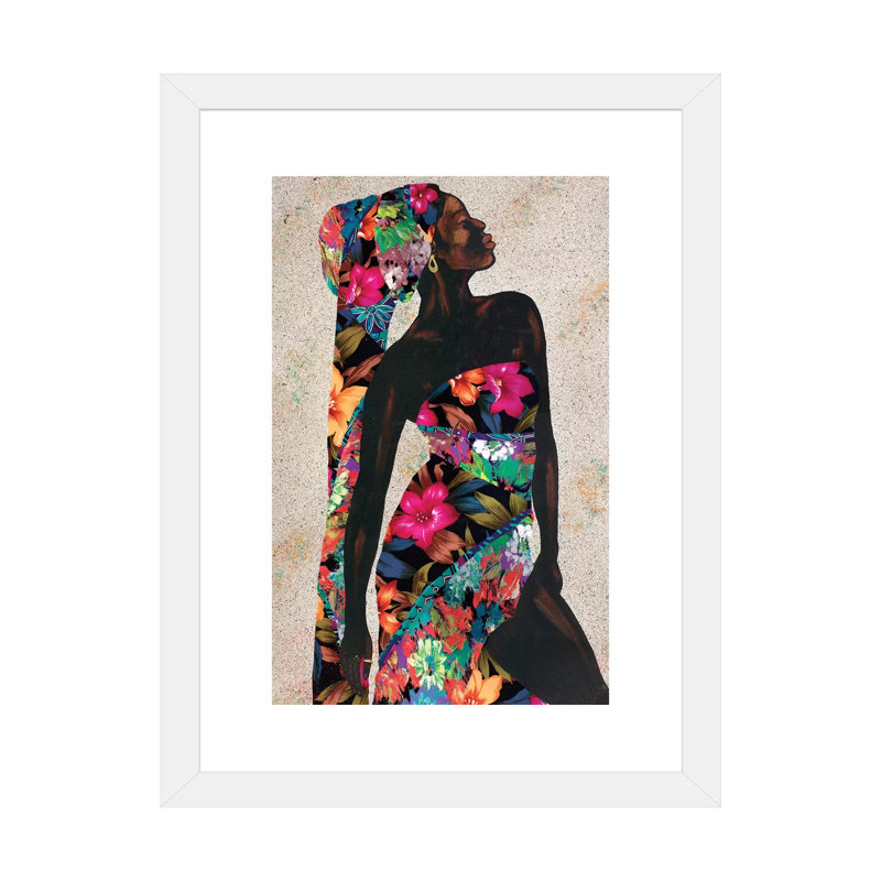 « Woman Strong I » par Alonzo Saunders-impression d’art graphique, Blanc, Papier blanc, H 24 po x l 16 po x P 1 po