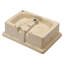 Lavabo de salle de bain encastrable rectangulaire en céramique blanche avec trop-plein L 22 po x l 16 po