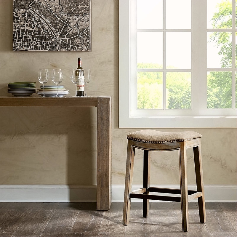 Tabouret de comptoir Saddle, Brun