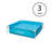 Plastic Square Kiddie Pool 12'' H x 48'' W x 48'' L