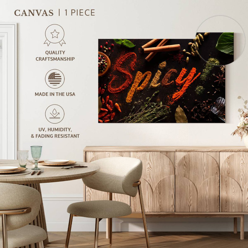 Yarlin Spicy Typography, 26" H x 39" W