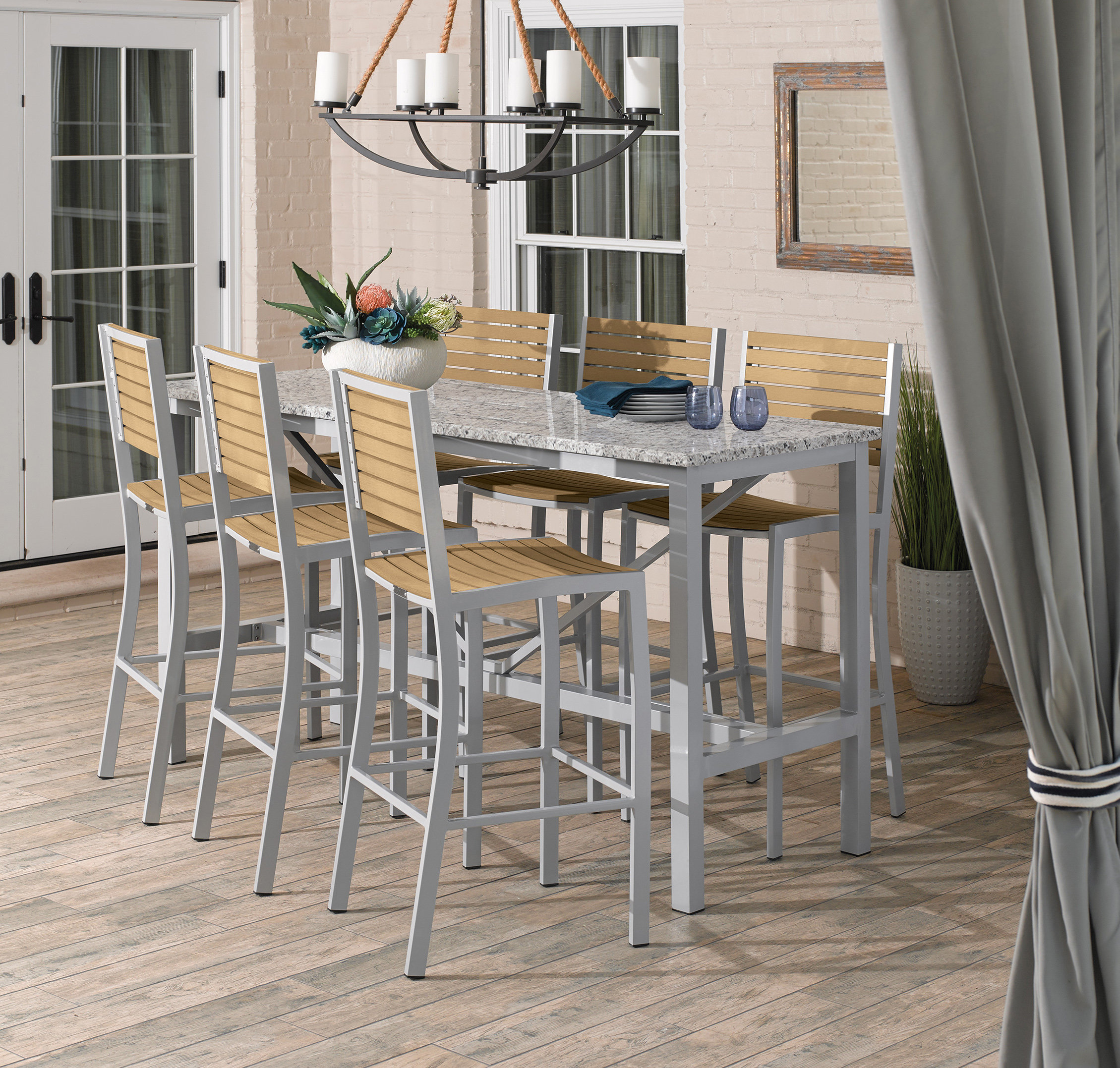 7 piece bar height best sale dining set