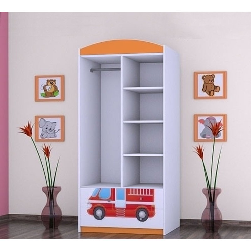 Brenner 2 Door Wardrobe, Orange