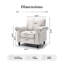Luelle Upholstered Accent Chair Modern Fabric Rolled Armchair-219587699