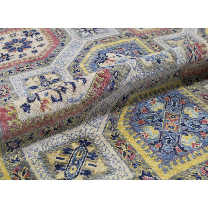 Tapis beige noué à la main de haute qualité