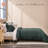 Ruched Crystal Velvet Comforter Set - Luxury Plush Bedding with 2 Shams-105833283-109125480