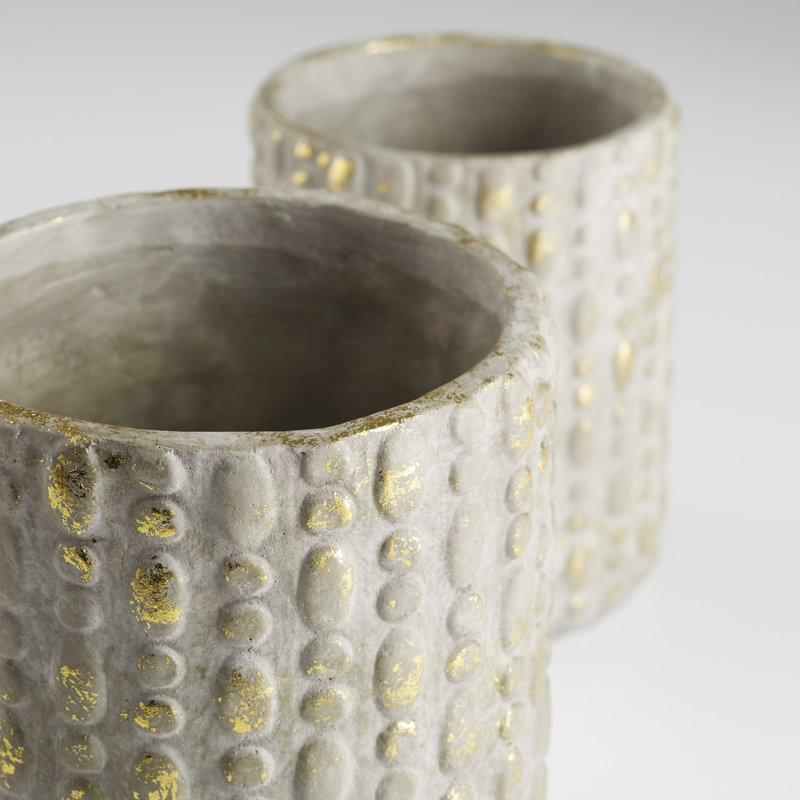 Homage Planter, 9" H x 7.25" W x 7.25" D