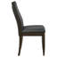 Chaise d'appoint de salle à manger rembourrée Ibo Noyer foncé