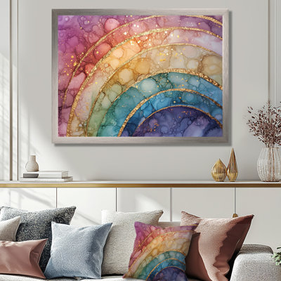 Radiant Cascade Of Rainbow I - reproduction d'art mural arc-en-ciel