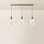 Alicemae 3 - Light Brushed Brass Pendant
