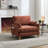 Chenille Upholstered Convertible Chair-87112327