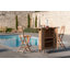 York Folding Patio Dining Side Chair with Cushion