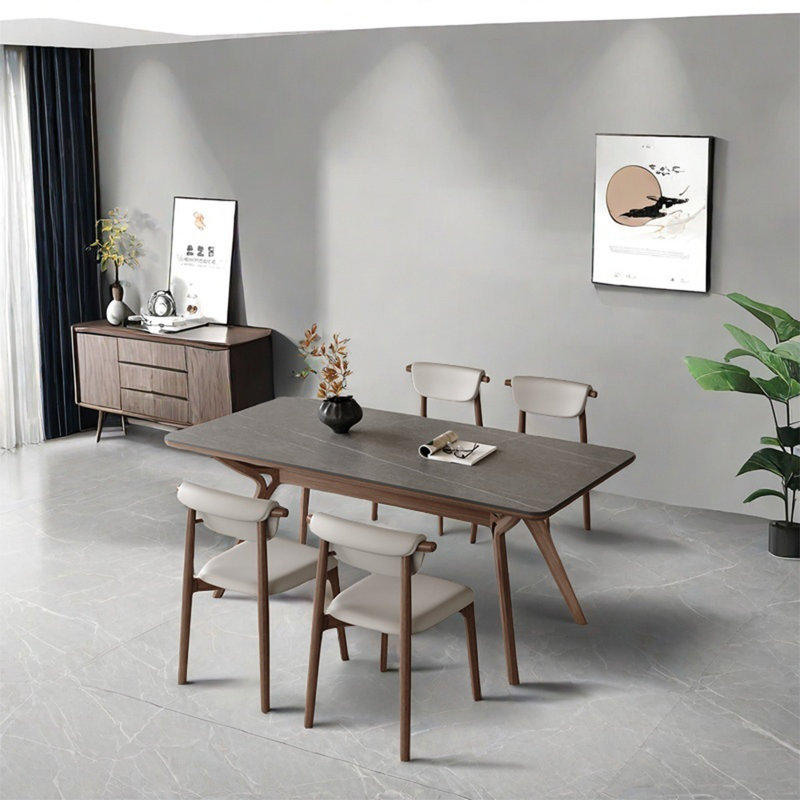 solid-wood dining table sets, 29.52"H x 55.11"L x 31.49"W