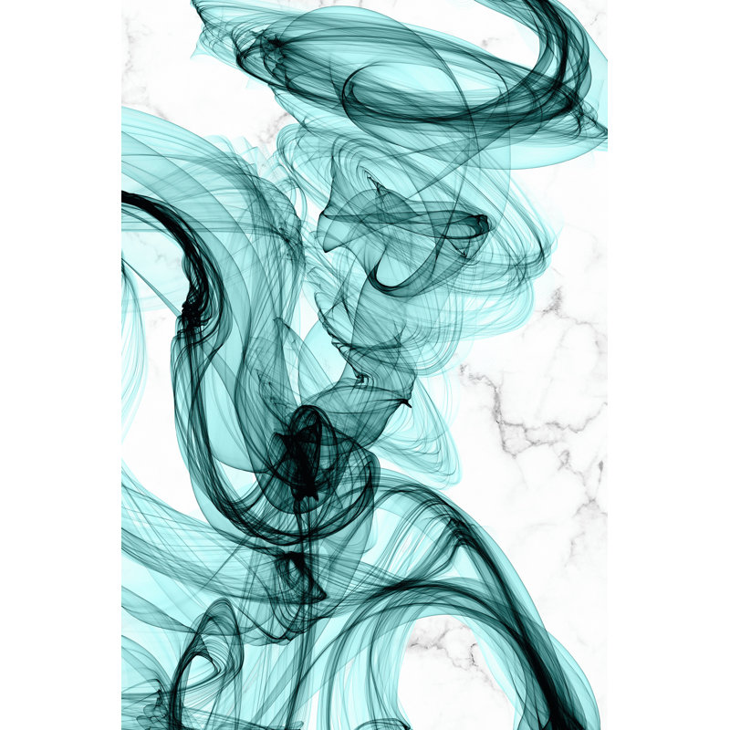 Teal Ribbons IV by Irena Orlov - Wrapped Canvas Print, 30cm H x 20cm W