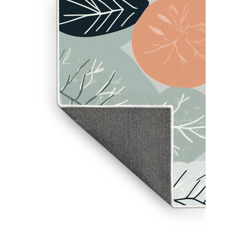 Tranquil Flora Rug, Round 7'