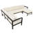 U-Shaped Outdoor Sofa Set - Multi-Person Seating For Patio, Garden, And Balcony - Durable Aluminum Frame - Perfect For Spring Outdoor Rush-1058234045