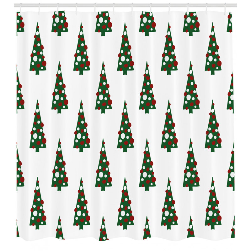 Geometric Shower Curtain with Hooks Included, 84" H x 69" W