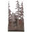 Rustic Lodge Flush Mounted Sconce