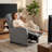 25.2" Wide PU Leather Single sofa recliner, adjustable seat  , with lumbar support design and  Remote Control